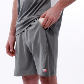 SHORT POLYESTER HOMME GRIS
